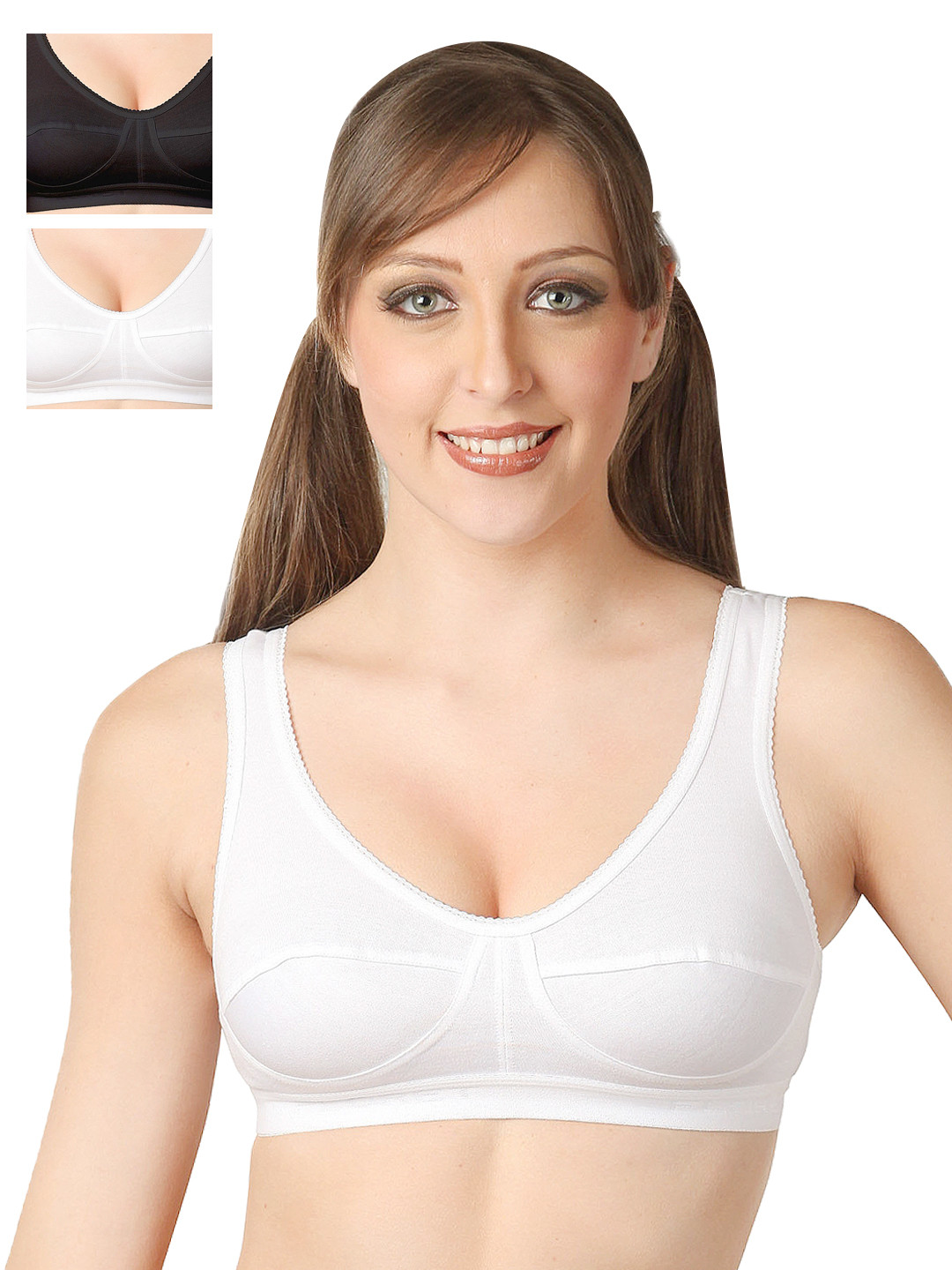 

Floret Pack of 3 Sports Bras 1433, White