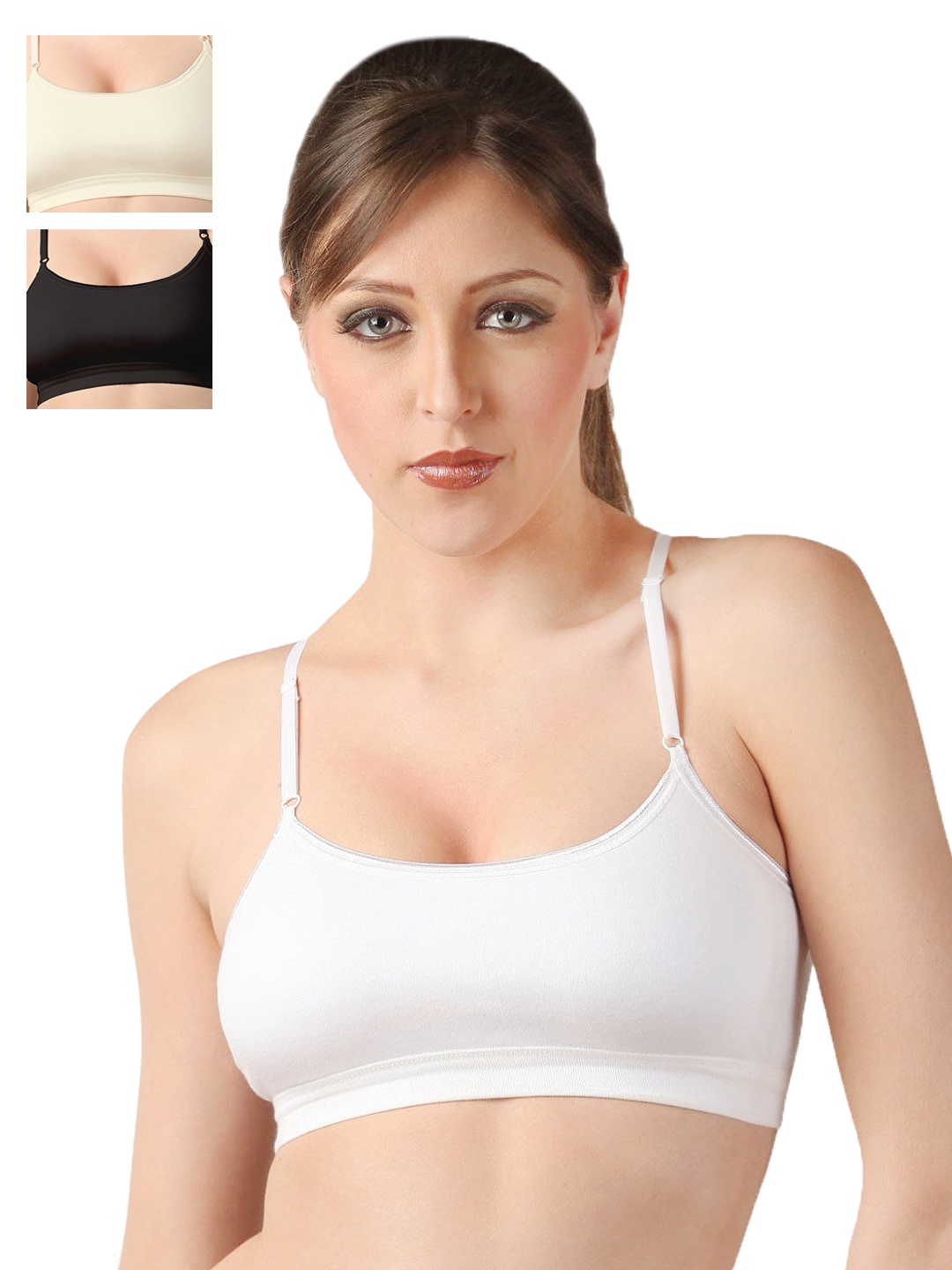 

Floret Pack of 3 Sports Bras 1492, White