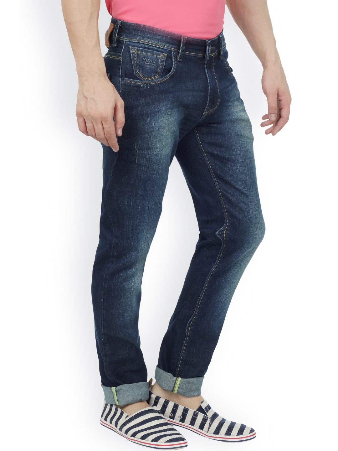 Myntra LEONIDAS Men Blue Jeans 772344 | Buy Myntra LEONIDAS Jeans at ...