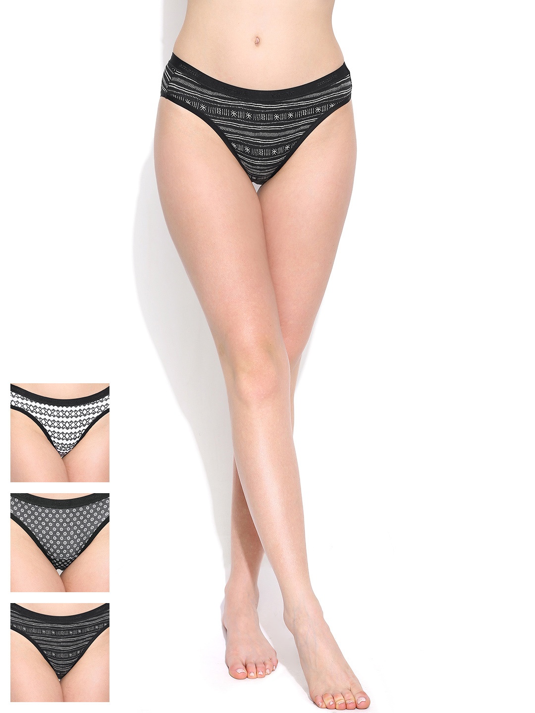 

Amante Women Pack of 3 Printed Assorted Briefs PFPR07, Multi