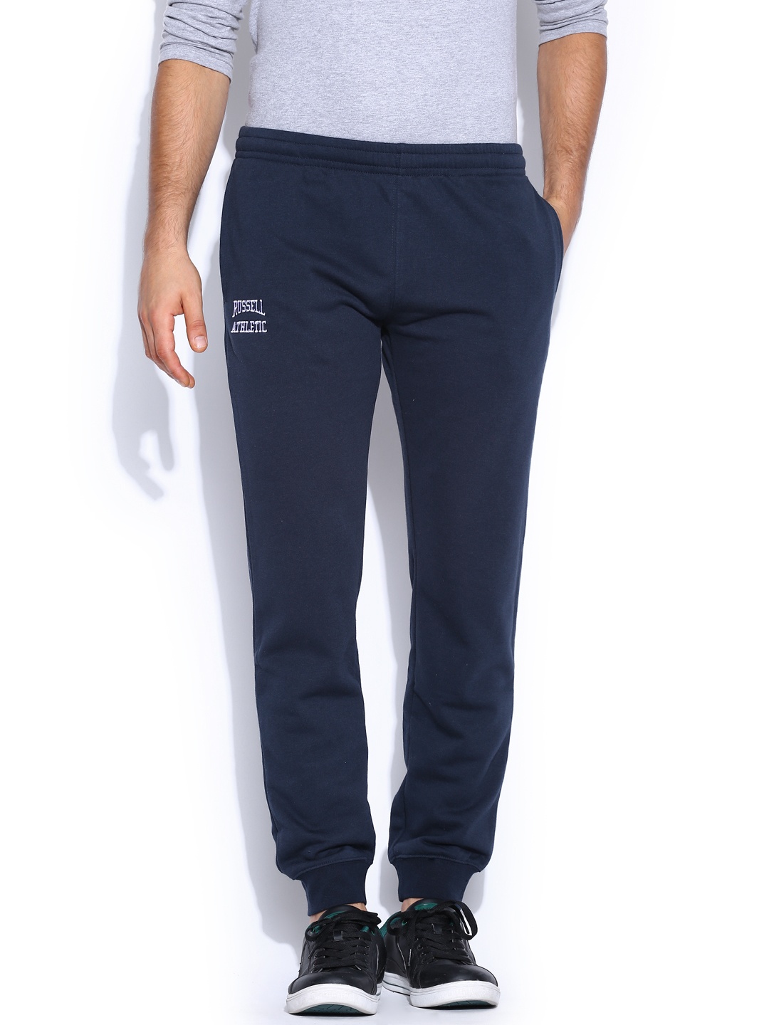 Myntra Russell Athletic Men Navy Slim Fit Track Pants 778398 | Buy ...