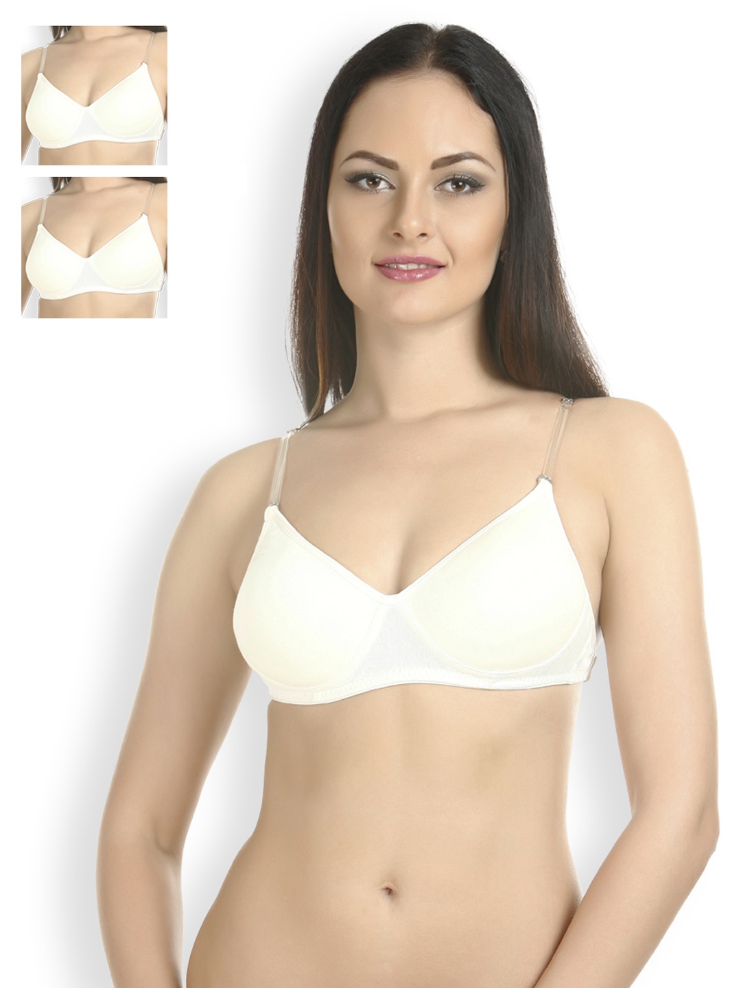 

Tweens Pack of 3 Full-Coverage T-shirt Bras TW-1313-3P, White