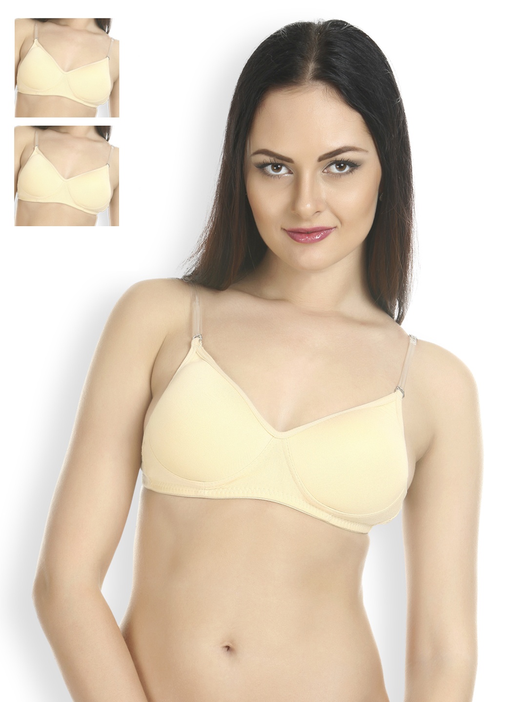 

Tweens Pack of 3 Full-Coverage T-shirt Bras TW-1313, Nude