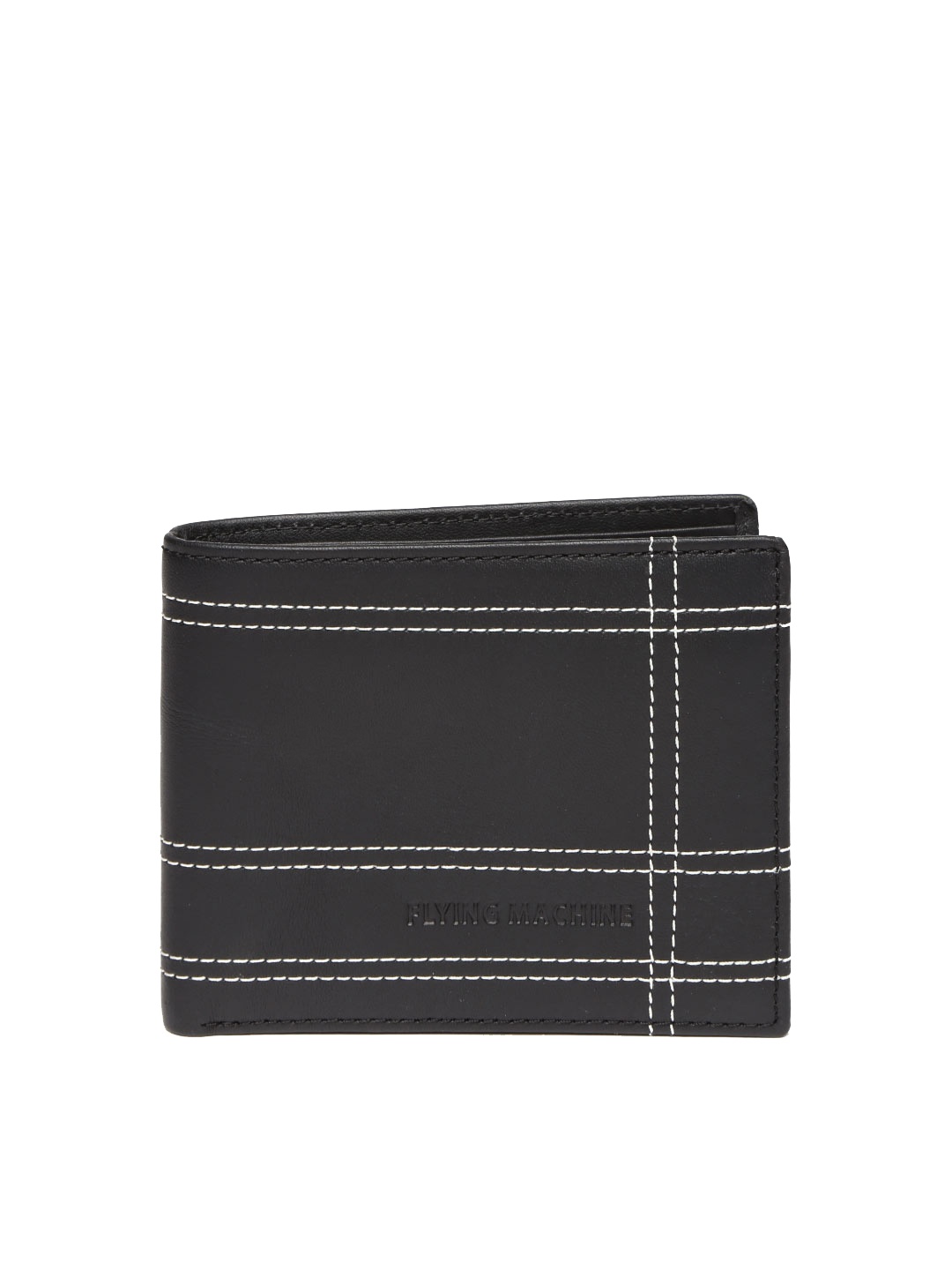 

Flying Machine Men Black Leather Wallet