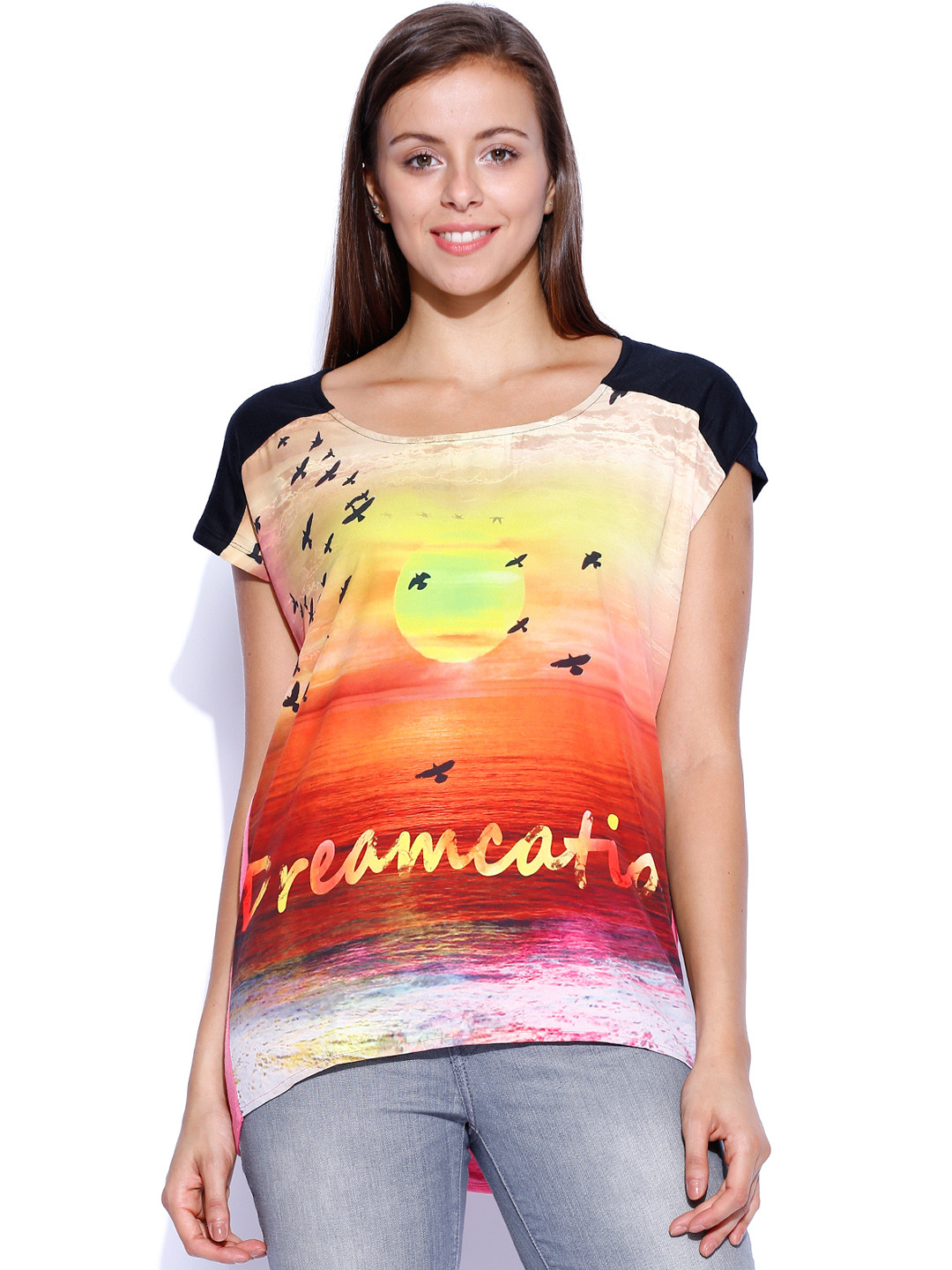 

Flying Machine Multicoloured Printed Top, Multi