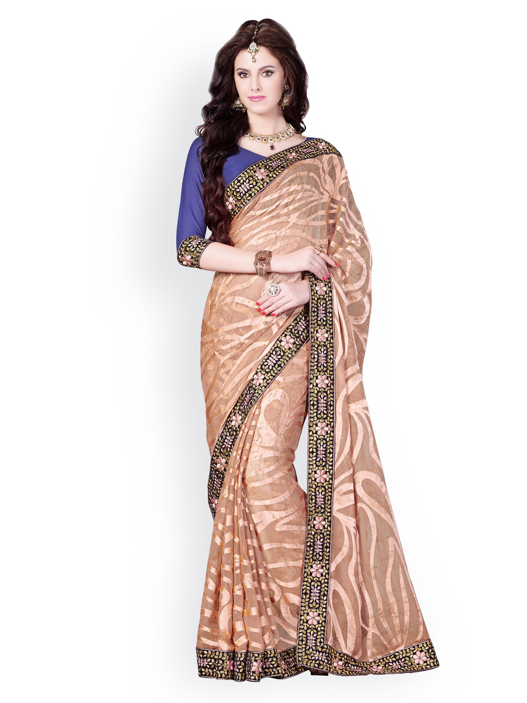 

Kalista Pink Brasso Partywear Saree