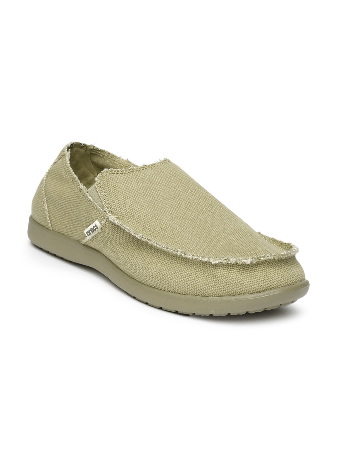 

Crocs Men Khaki Brown Santa Cruz Slip-Ons