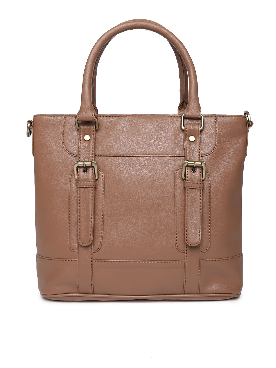 

Gauge Machine Brown Leather Handbag with Strap