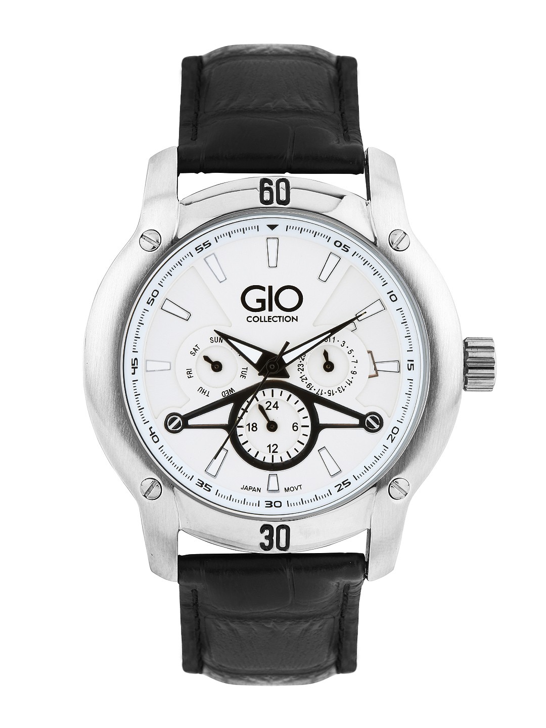 

GIO COLLECTION Men Black Dial Watch G0067-02, White