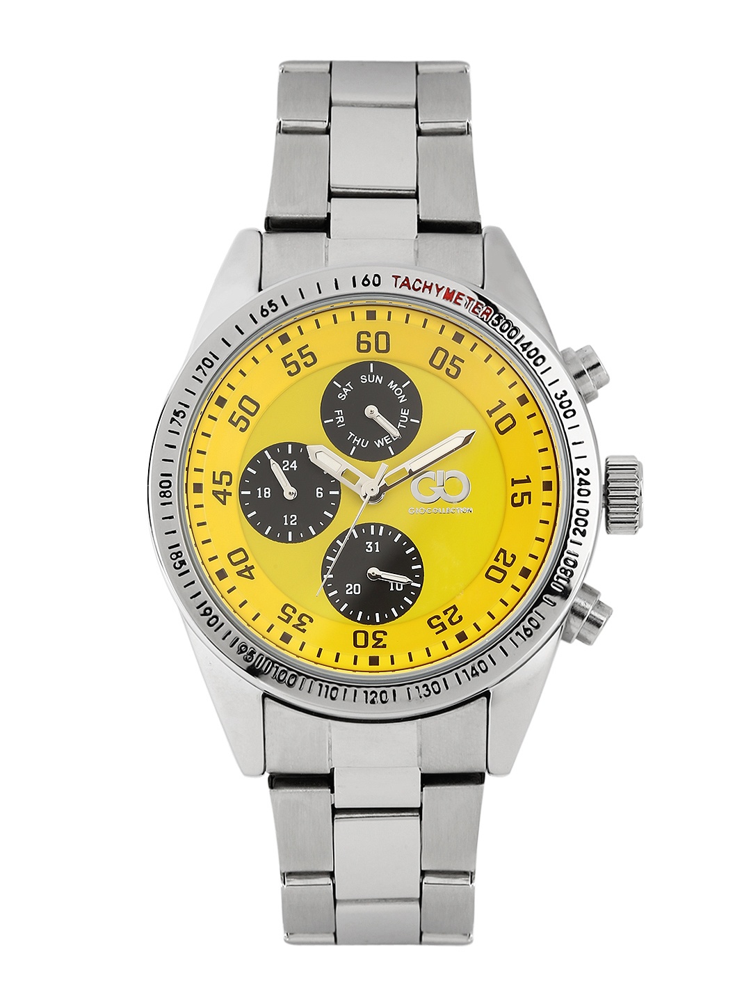 

GIO COLLECTION Men Yellow Dial Watch AD-0060-C