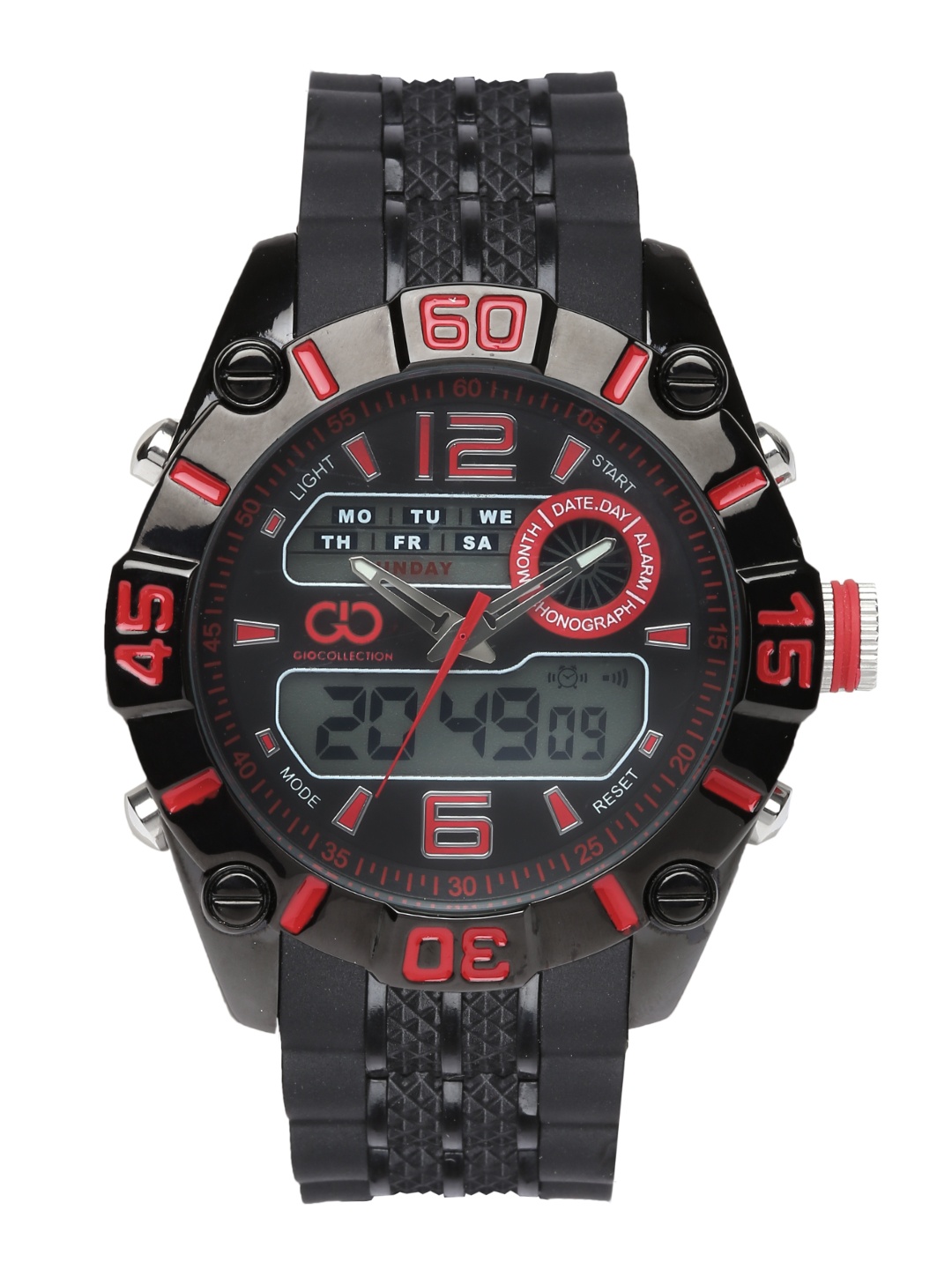

GIO COLLECTION Men Black Analogue & Digital Watch GLED-2052B