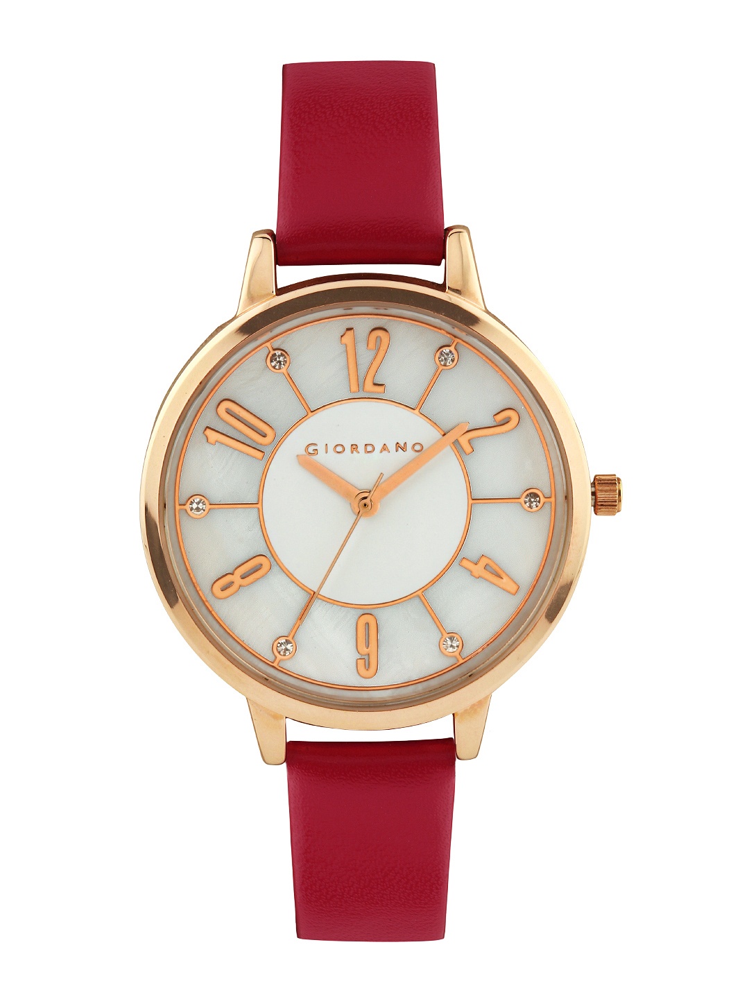 

GIORDANO Women Pearly White Dial Watch A2022