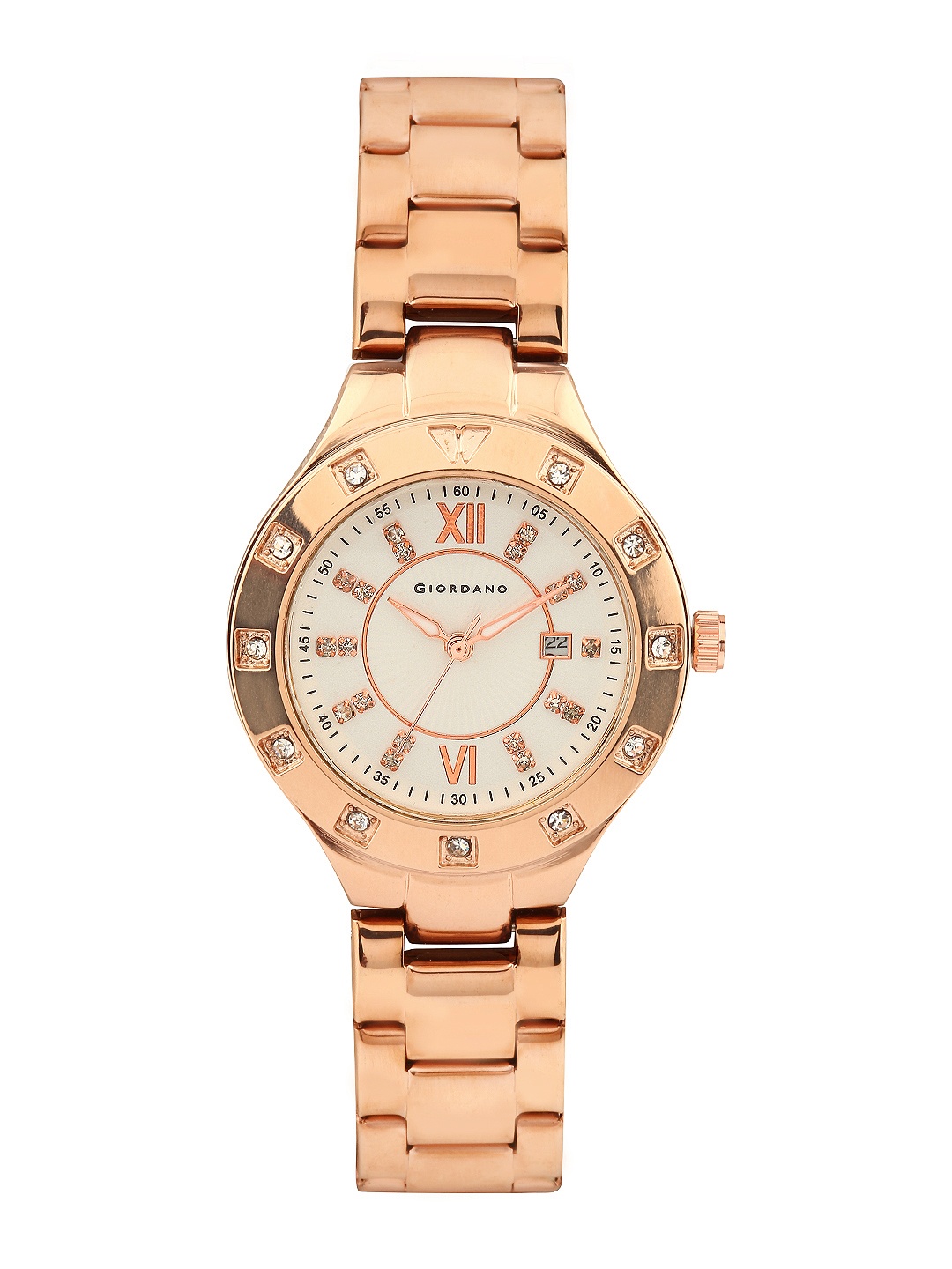 

GIORDANO Women Silver-Toned Dial Watch 6203