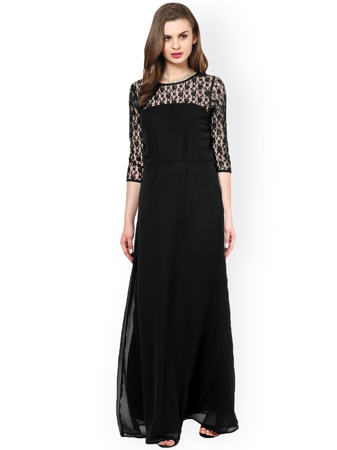 

La Zoire Black Maxi Dress