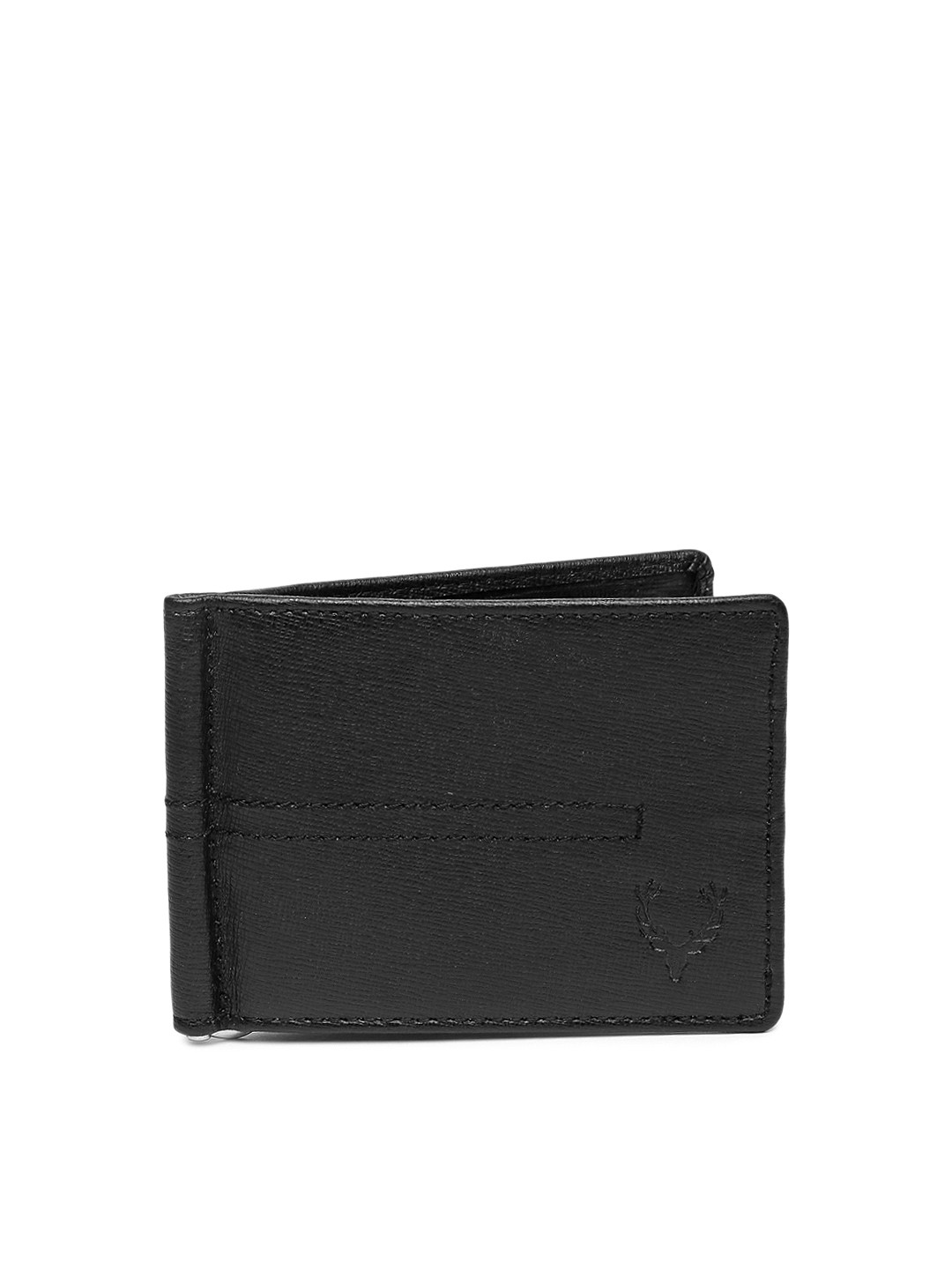 

Allen Solly Men Black Leather Card Holder