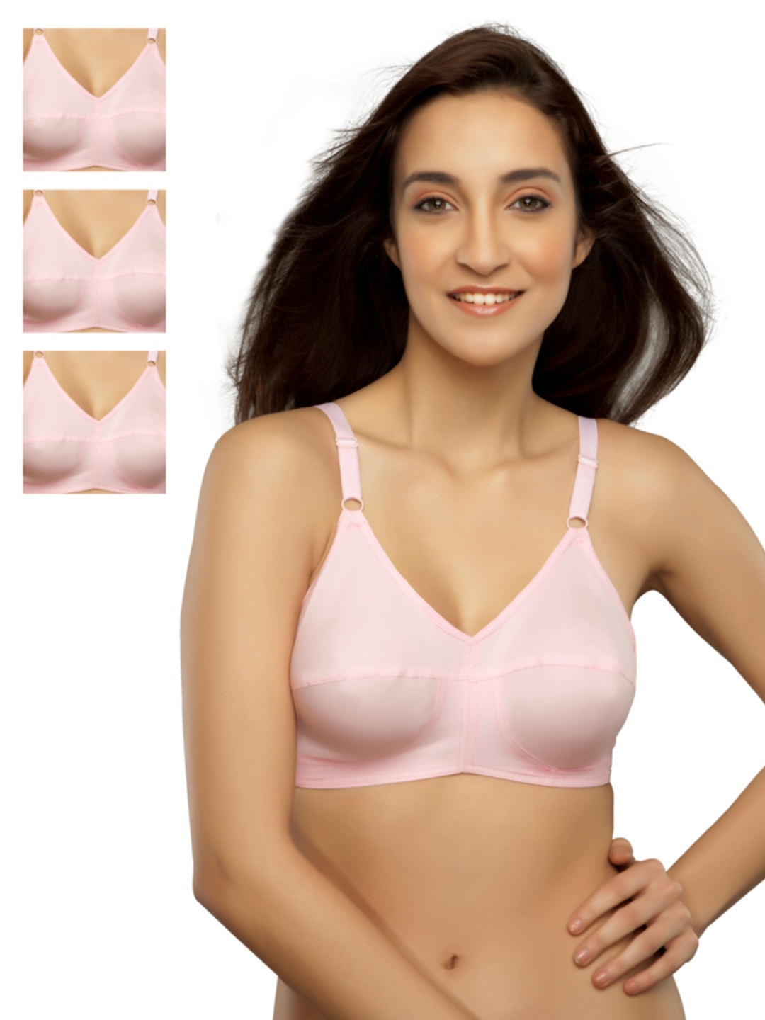 

Souminie Pack of 4 Pink Full-Coverage Bras SLY-PK-4P