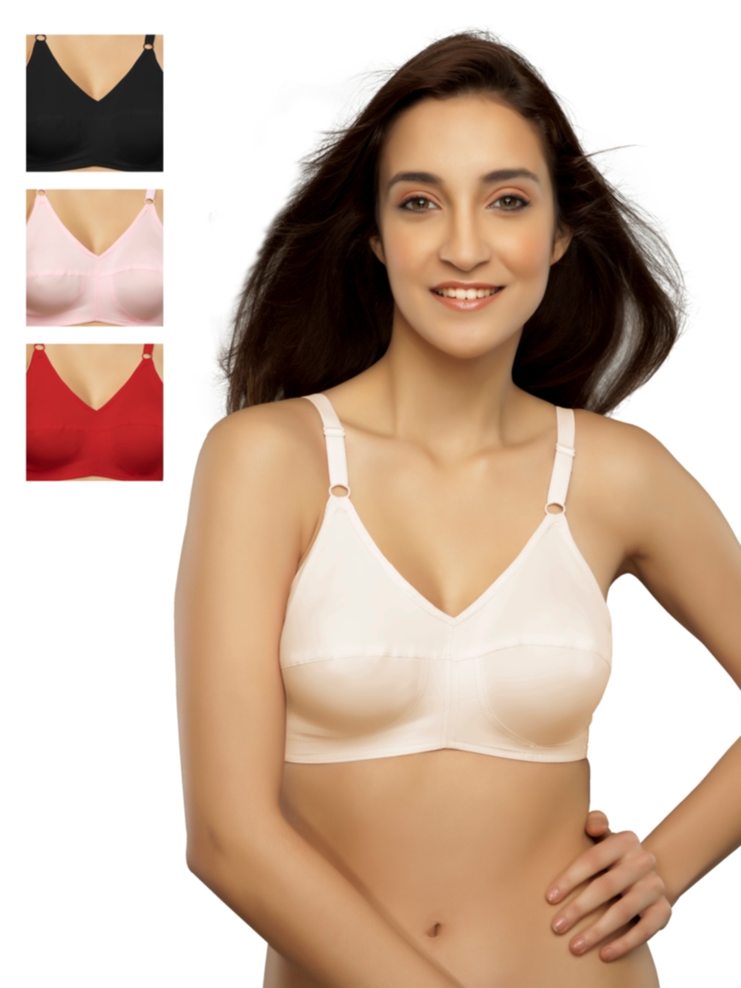 

Souminie Pack of 4 Full-Coverage Bras SLY, Multi