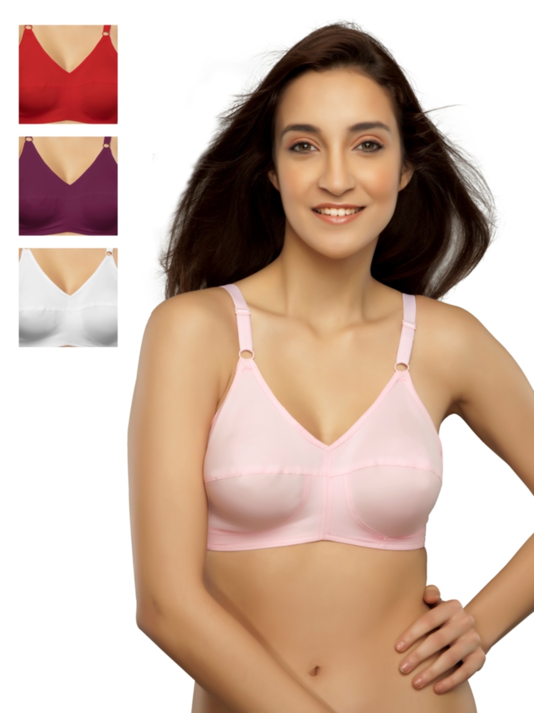 

Souminie Pack of 4 Full-Coverage Bras SLY, Multi