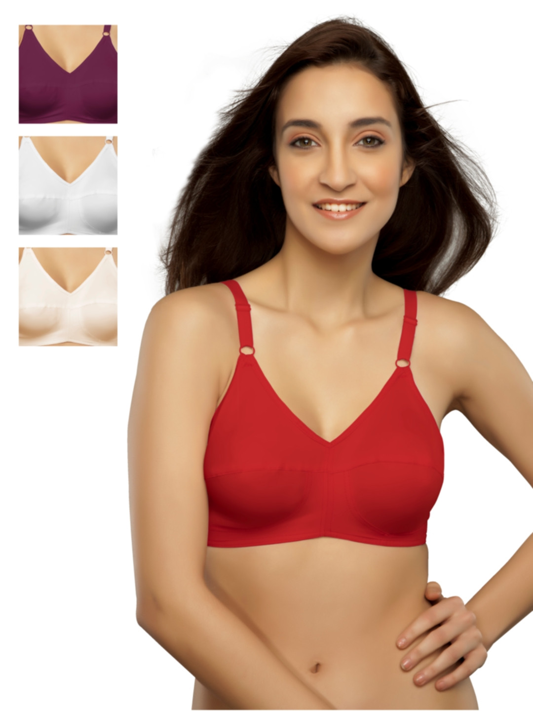 

Souminie Pack of 4 Full-Coverage Bras SLY, Multi