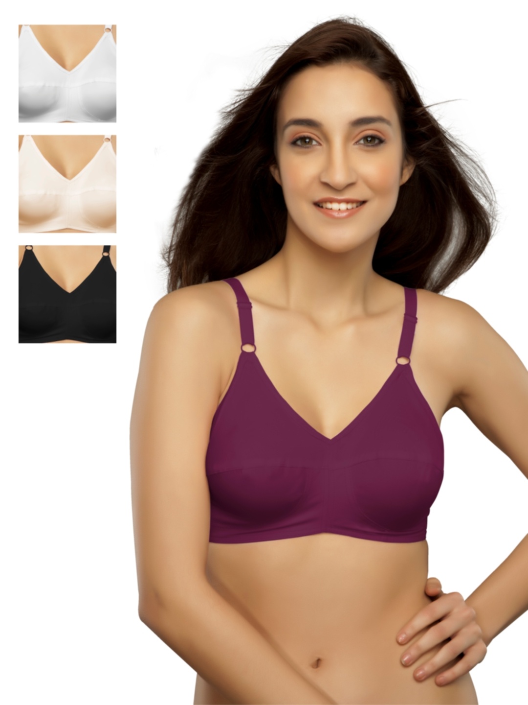 

Souminie Pack of 4 Full-Coverage Bras SLY, Multi