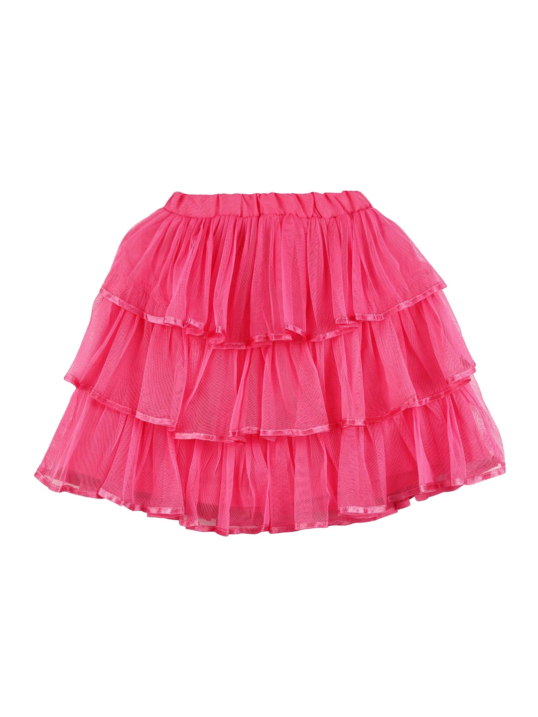 Myntra lil posh Girls Pink Net Flared Skirt 816608 | Buy Myntra lil ...
