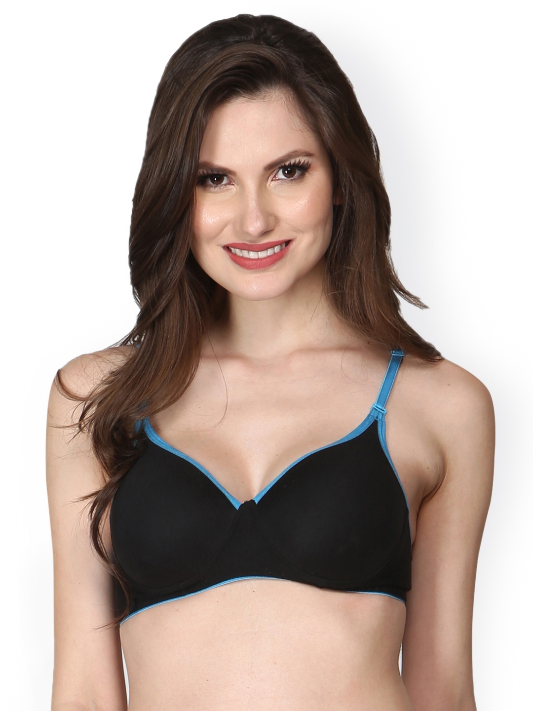 

Clovia Padded Non-Wired T-Shirt Bra BR0262P1340B, Black