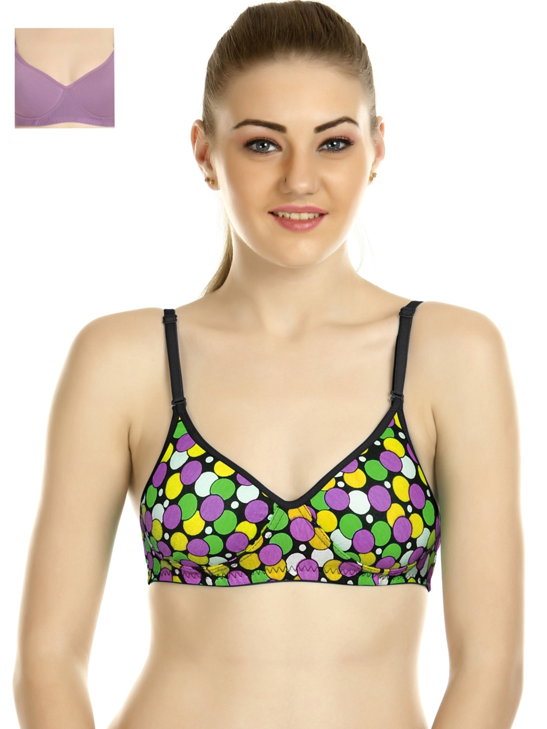 

Tweens Pack of 2 Padded T-shirt Bras TW1370-1301-MV, Multi