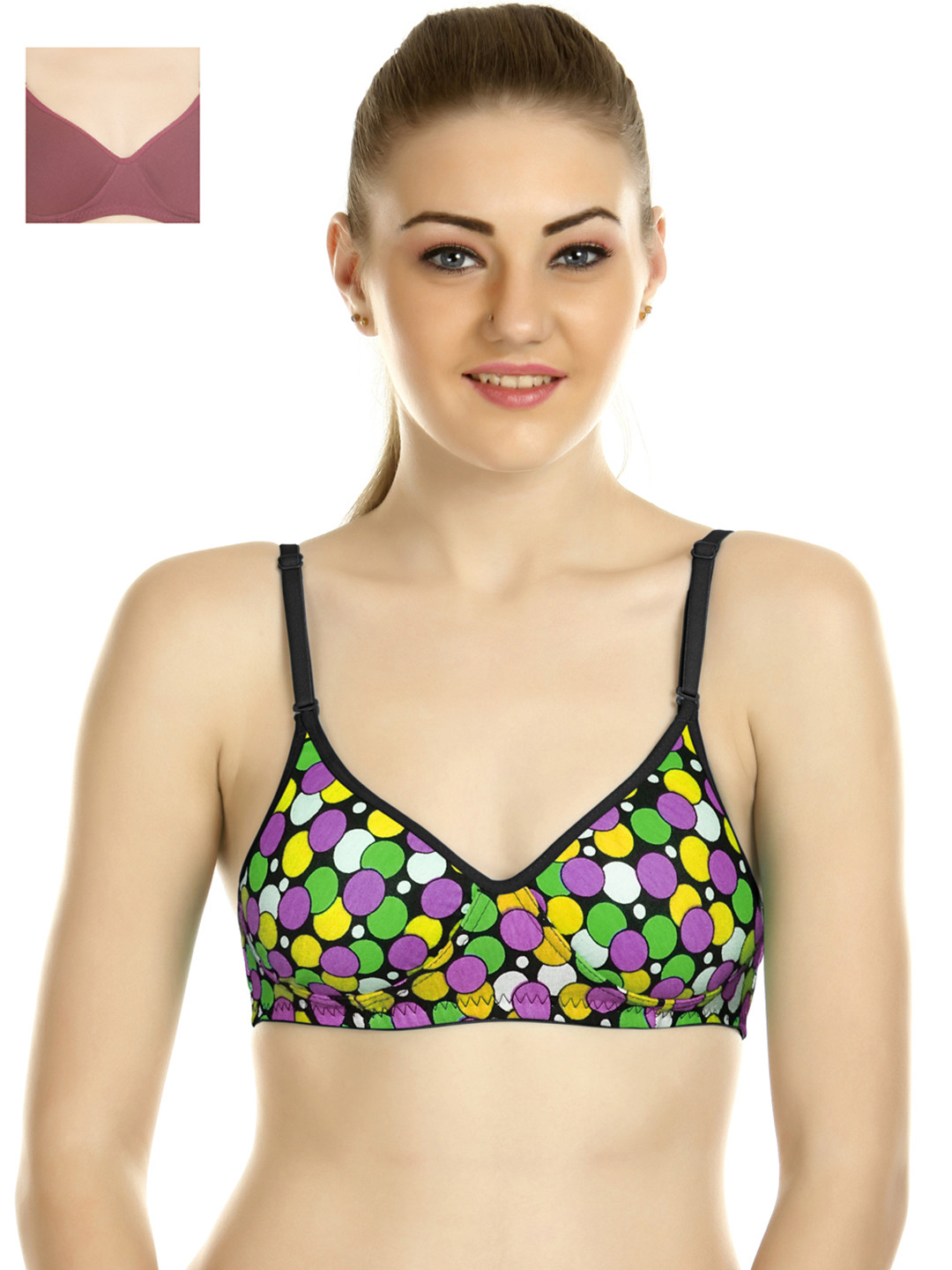 

Tweens Pack of 2 Padded T-shirt Bras TW1370-1301-MG, Multi