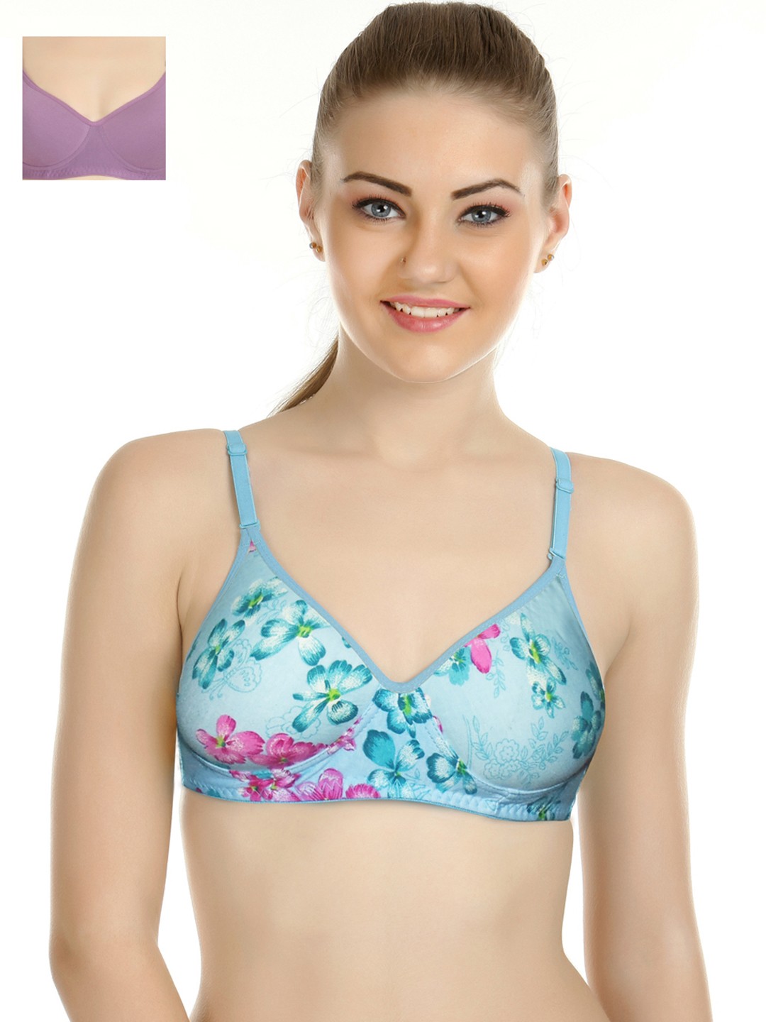 

Tweens Pack of 2 Padded T-shirt Bras TW1367-1301-MV, Blue