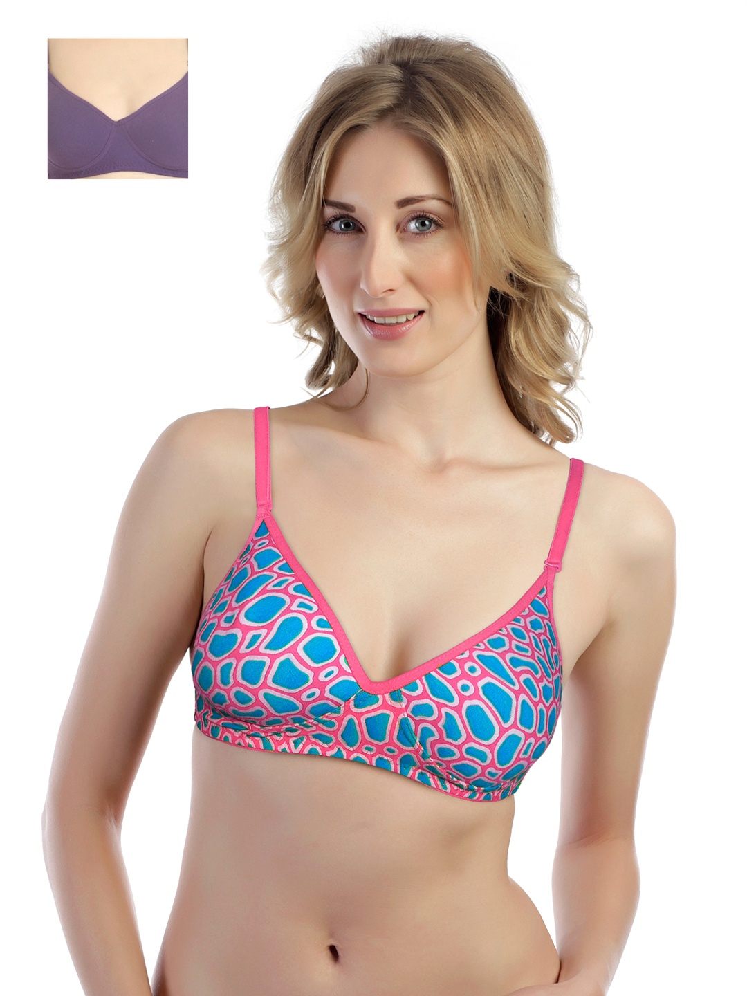 

Tweens Pack of 2 Padded T-shirt Bras TW1354-1301-DPR, Multi