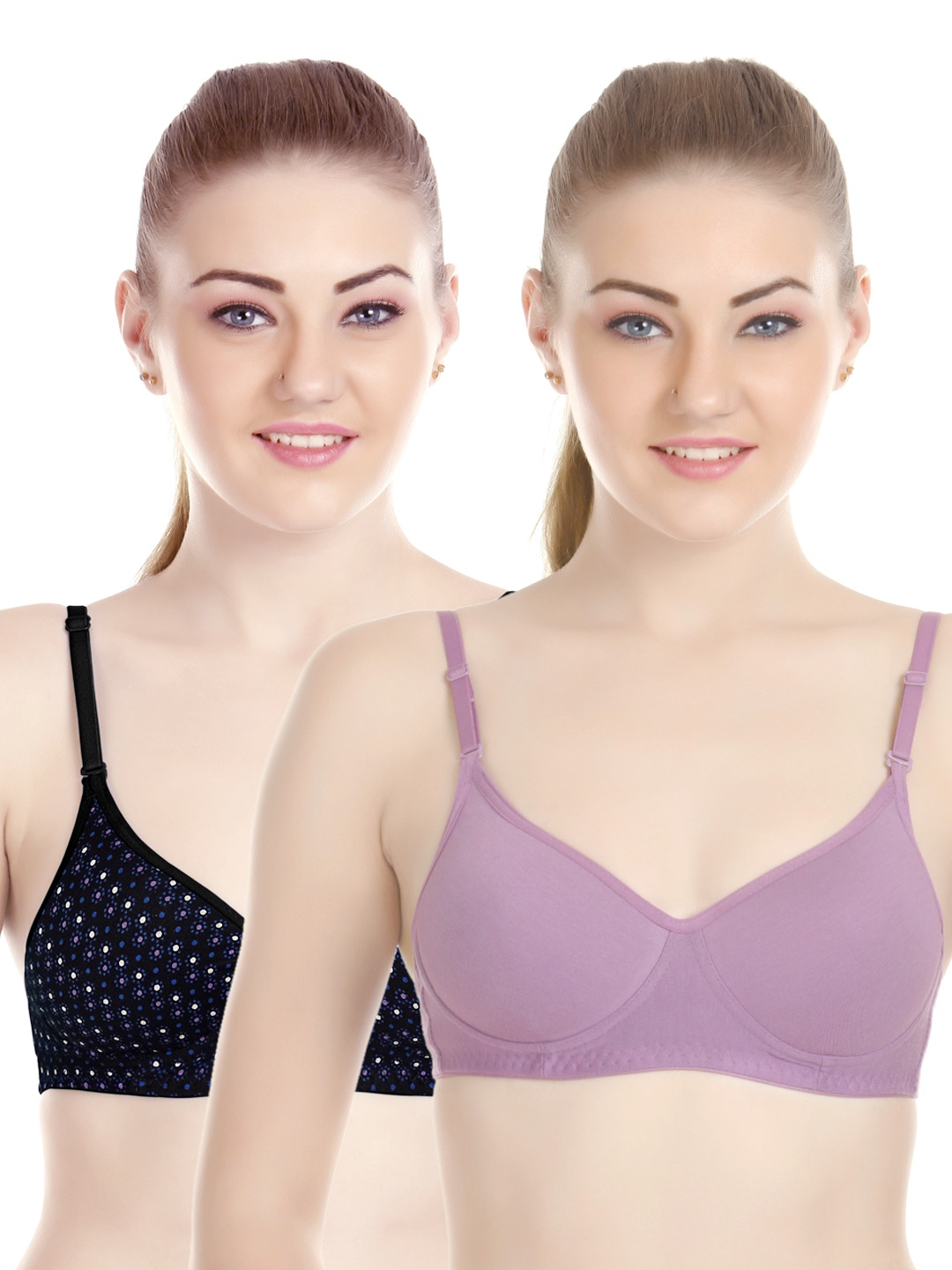 

Tweens Pack of 2 Full-Coverage T-shirt Bras TW1386-1301, Blue