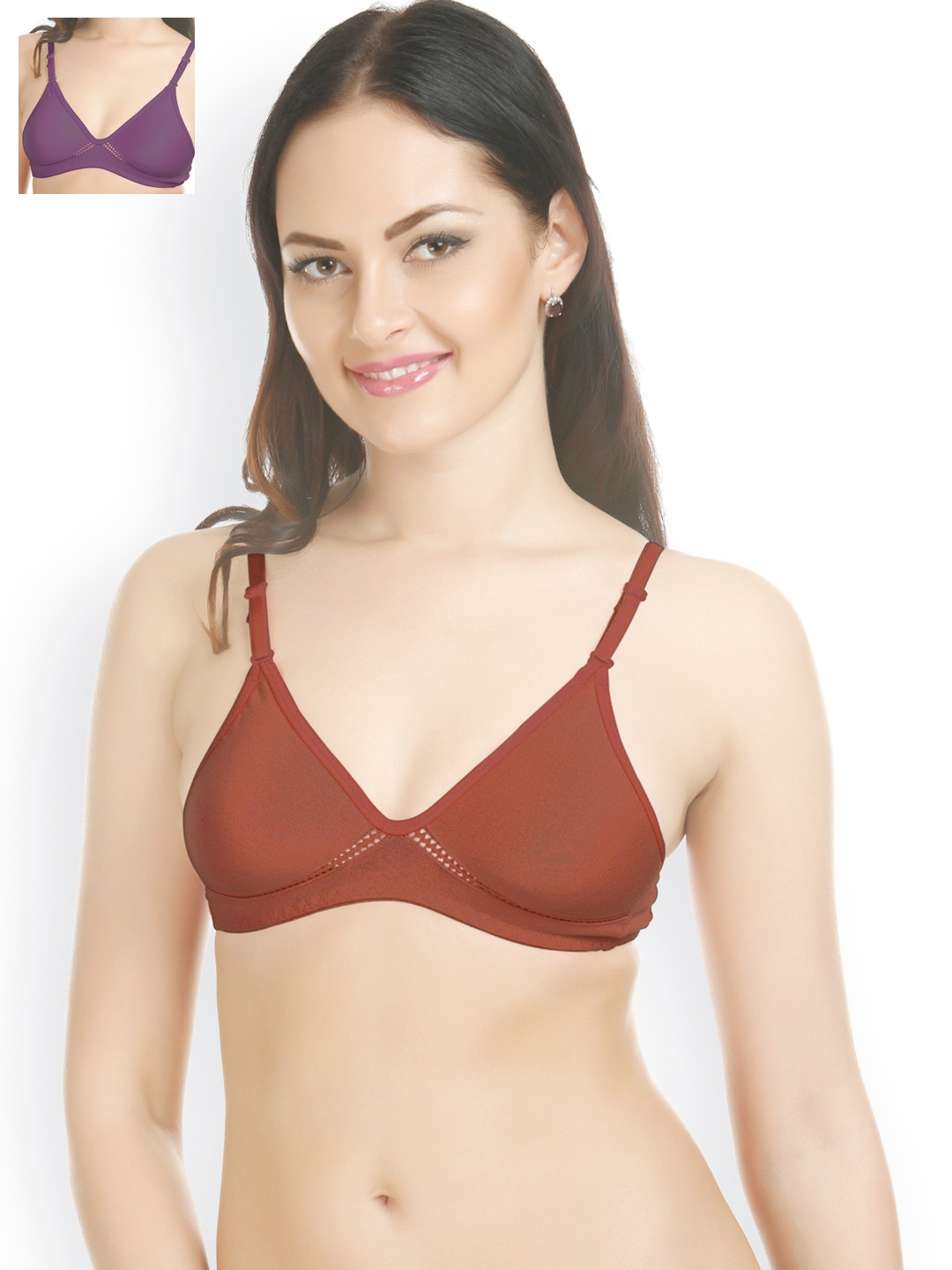 

Tweens Pack of 2 T-shirt Bras TW-258, Maroon