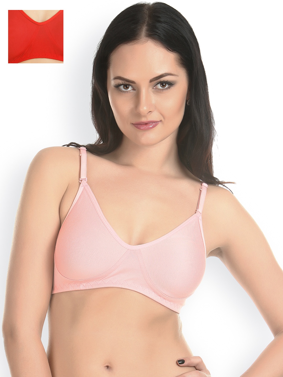 

Tweens Pack of 2 Multiway T-shirt Bras TW-253, Red