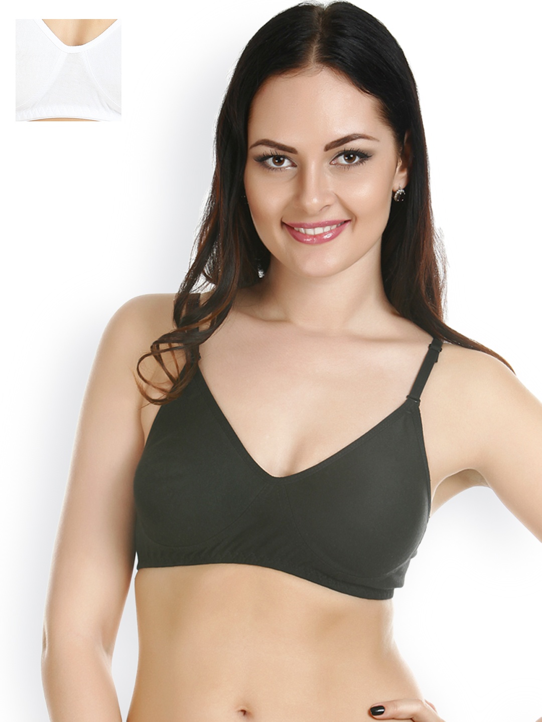 

Tweens Pack of 2 Multiway T-shirt Bras TW-253, Black