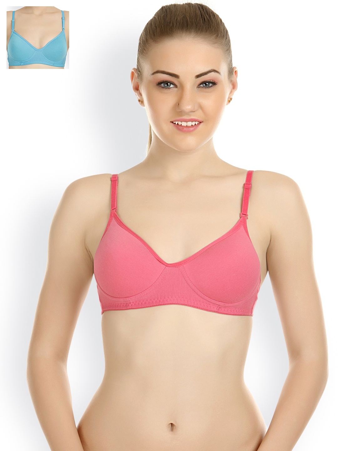 

Tweens Pack of 2 Padded T-shirt Bras TW-1301, Pink