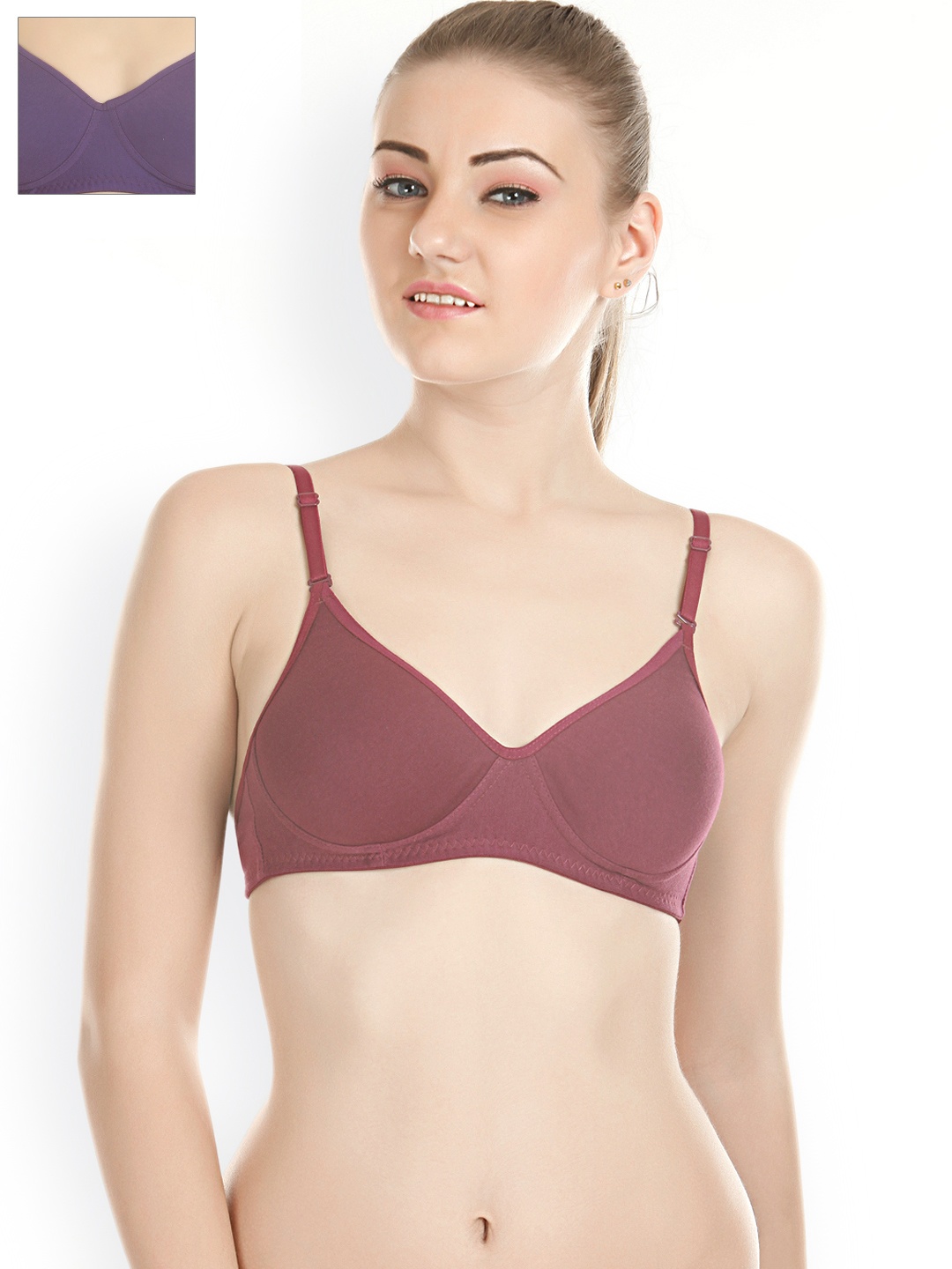 

Tweens Pack of 2 Padded T-shirt Bras TW-1301, Magenta