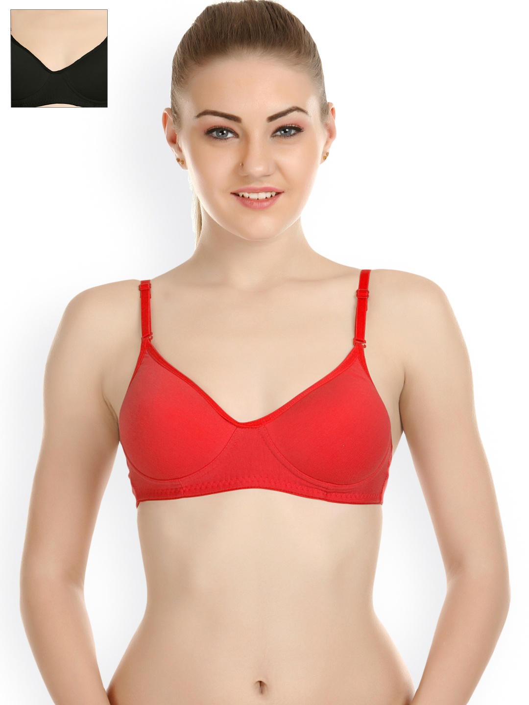 

Tweens Pack of 2 T-shirt Bras TW-1301, Red