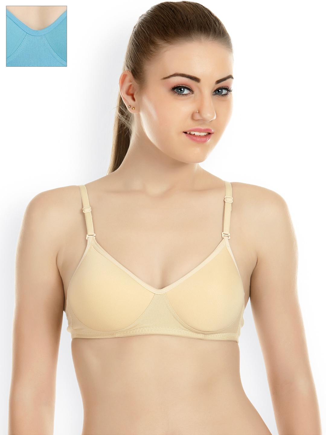 

Tweens Pack of 2 T-shirt Bras TW-1301, Beige