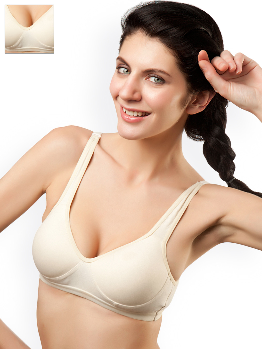 

Tweens Pack of 2 Off-White Sports Bras TW-1310