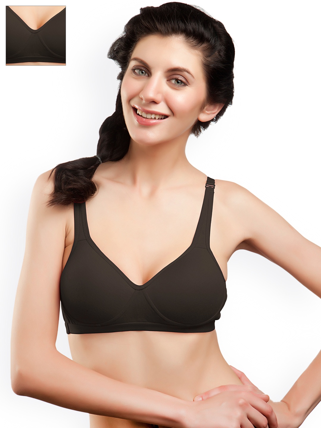 

Tweens Pack of 2 Black Sports Bras TW-1311