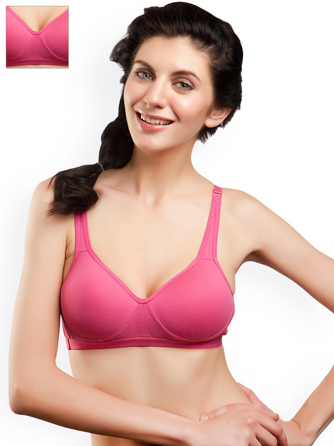 

Tweens Pack of 2 Pink Sports Bras TW-1311
