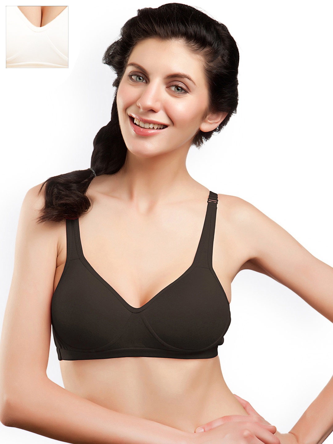 

Tweens Pack of 2 Sports Bras TW-1311, Black