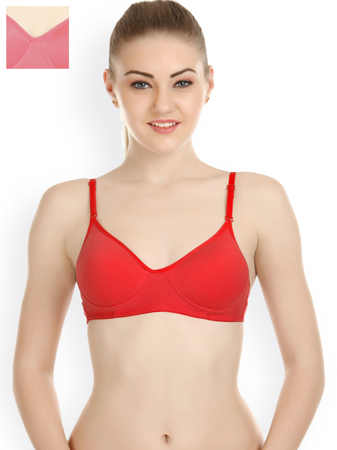 

Tweens Pack of 2 Padded T-shirt Bras TW-1313, Pink