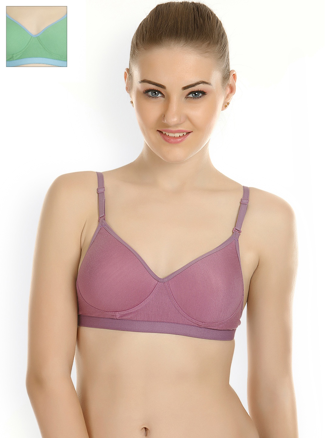 

Tweens Pack of 2 T-shirt Bras TW-1313, Mauve