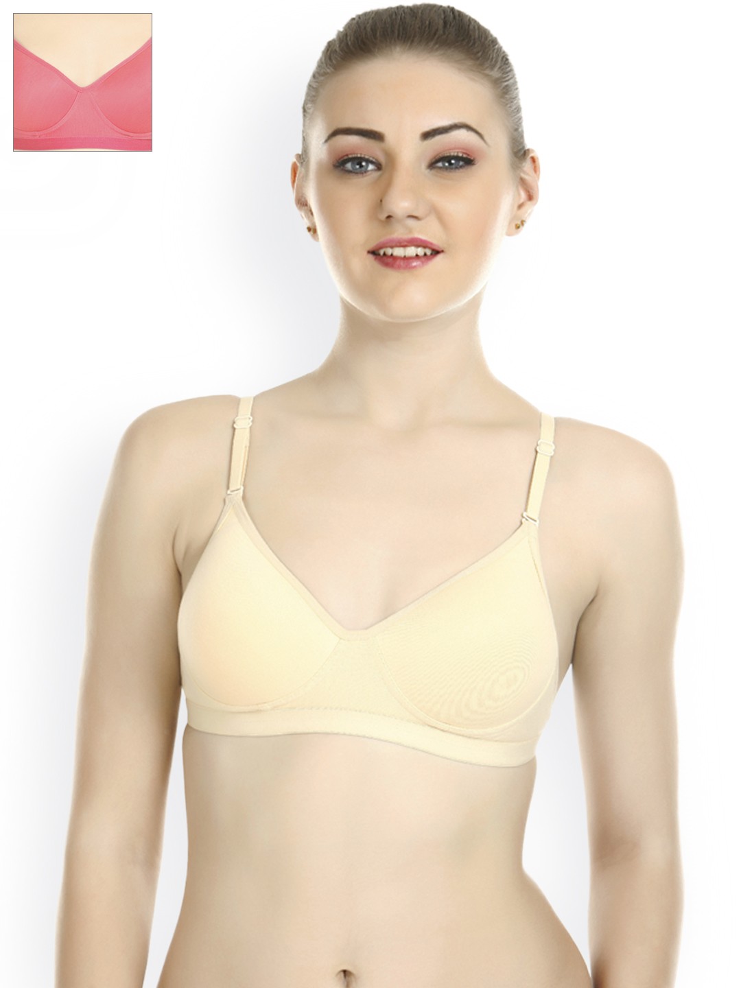 

Tweens Pack of 2 T-shirt Bras TW-1313, Beige