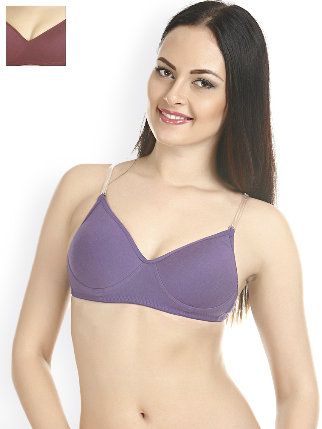 

Tweens Pack of 2 T-shirt Bras TW-1315, Purple