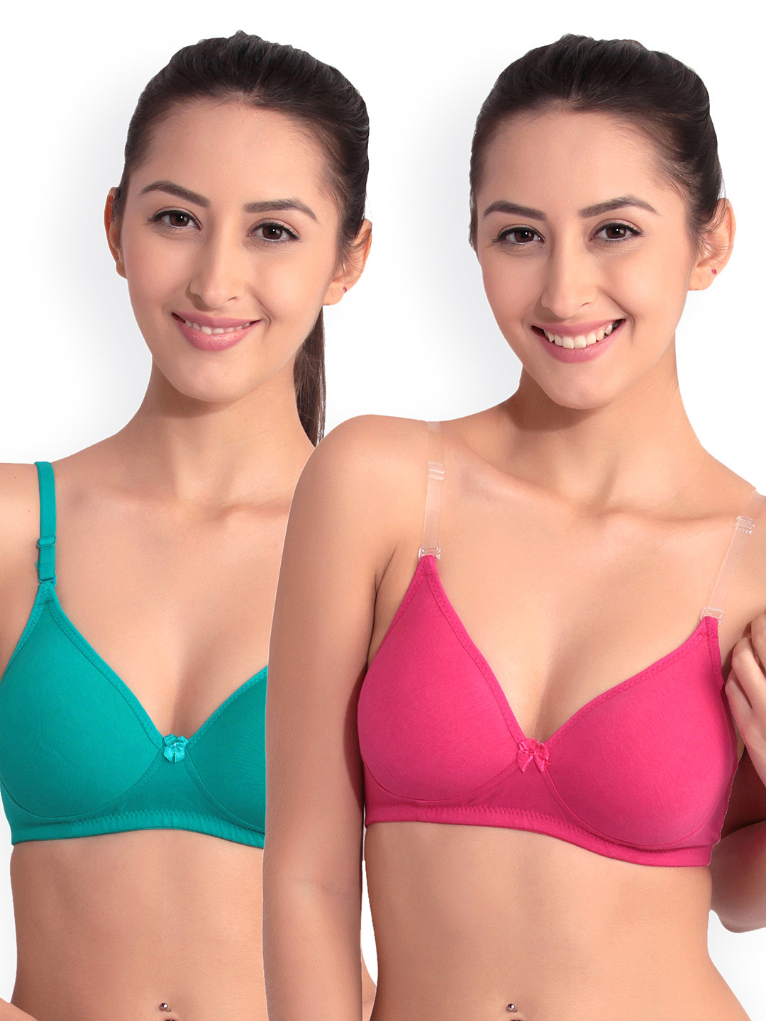

Floret Pack of 2 Full-Coverage T-shirt Bras F 20560, Magenta