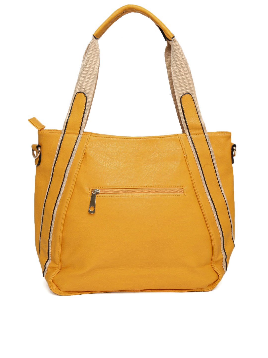 Myntra KIARA Mustard Yellow Shoulder Bag with Metallic Detail 858235 ...