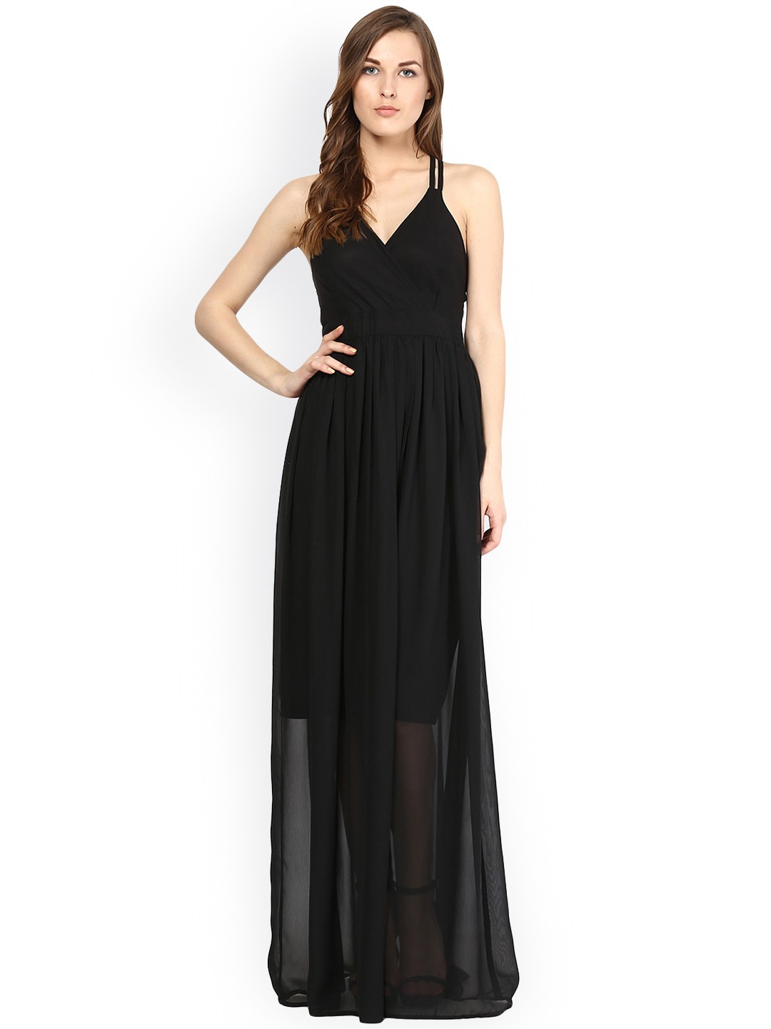 

Harpa Black Maxi Dress