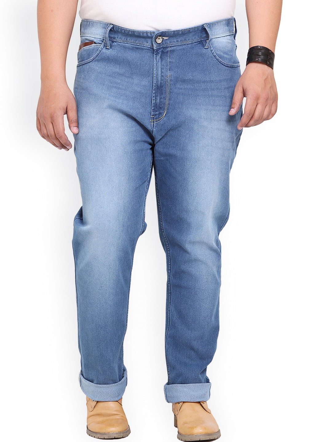 

John Pride Plus Size Blue Jeans